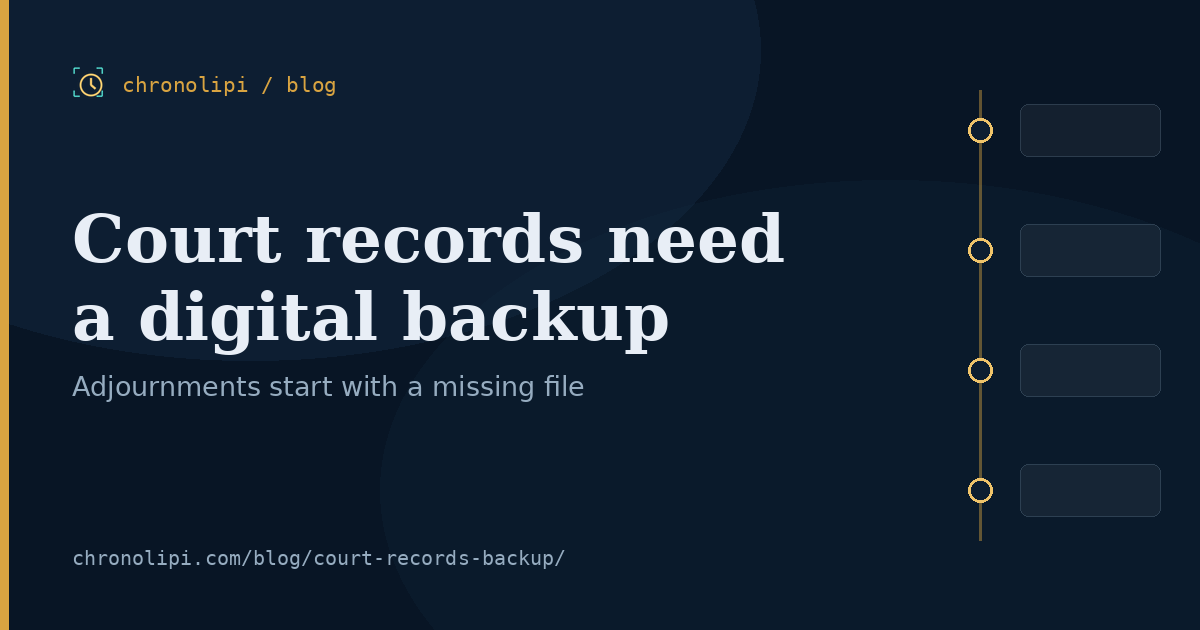 Cover illustration for Why your court records need a digital backup